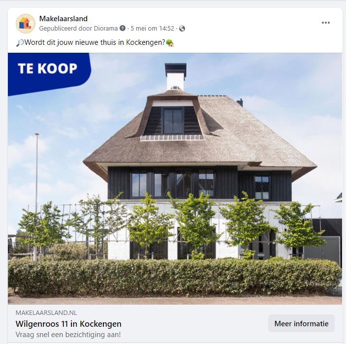 facebook ad voorbeeld